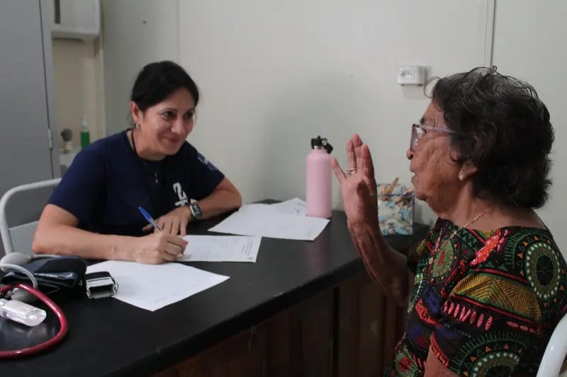 Consulta em comunidade ribeirinha